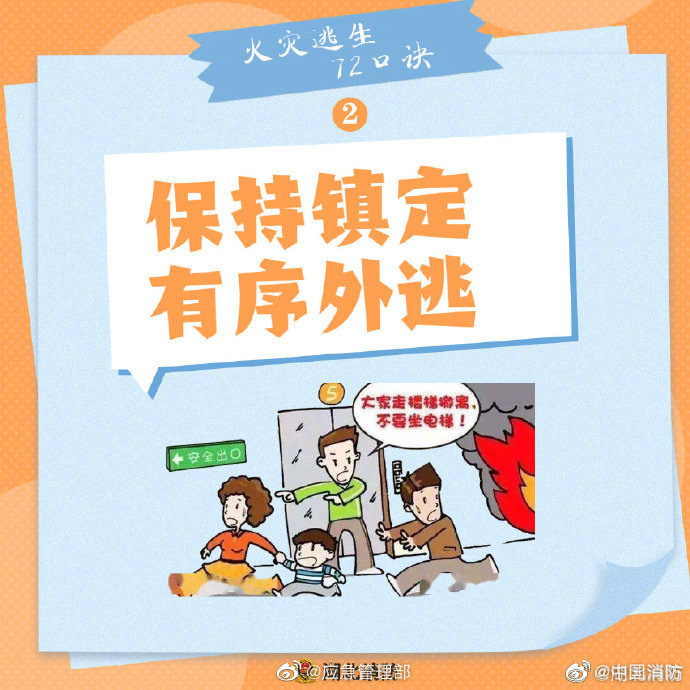 【火災逃生怎么辦？牢記“72字”消防口訣】
