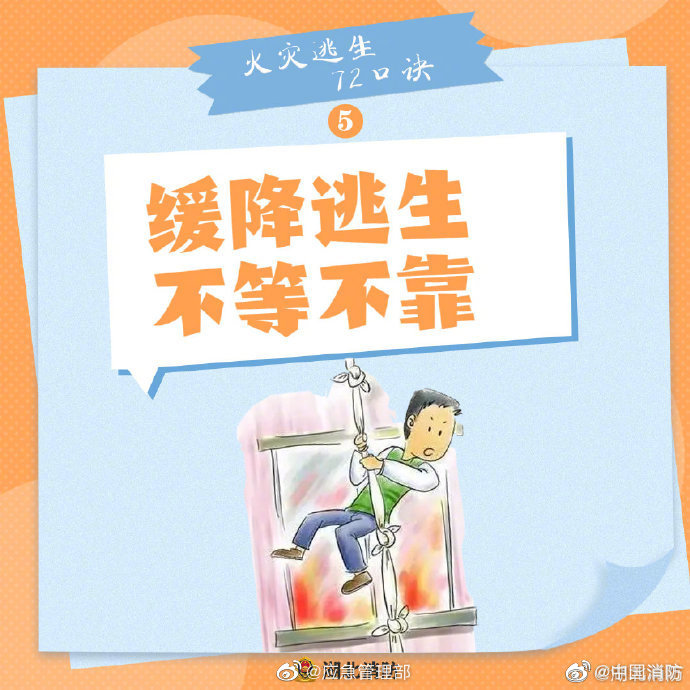 【火災逃生怎么辦？牢記“72字”消防口訣】