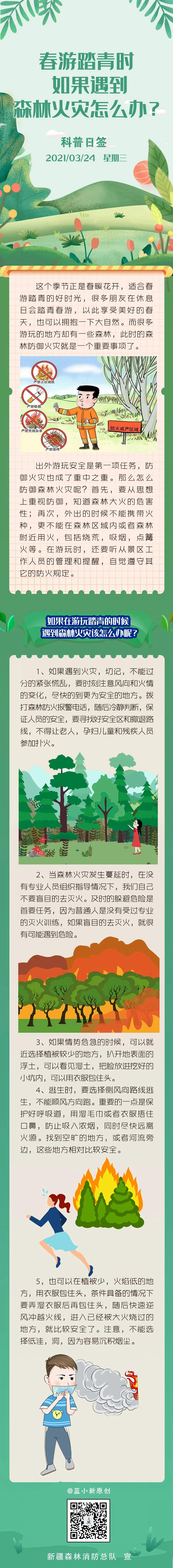 春游踏青遇到森林火災怎么辦？